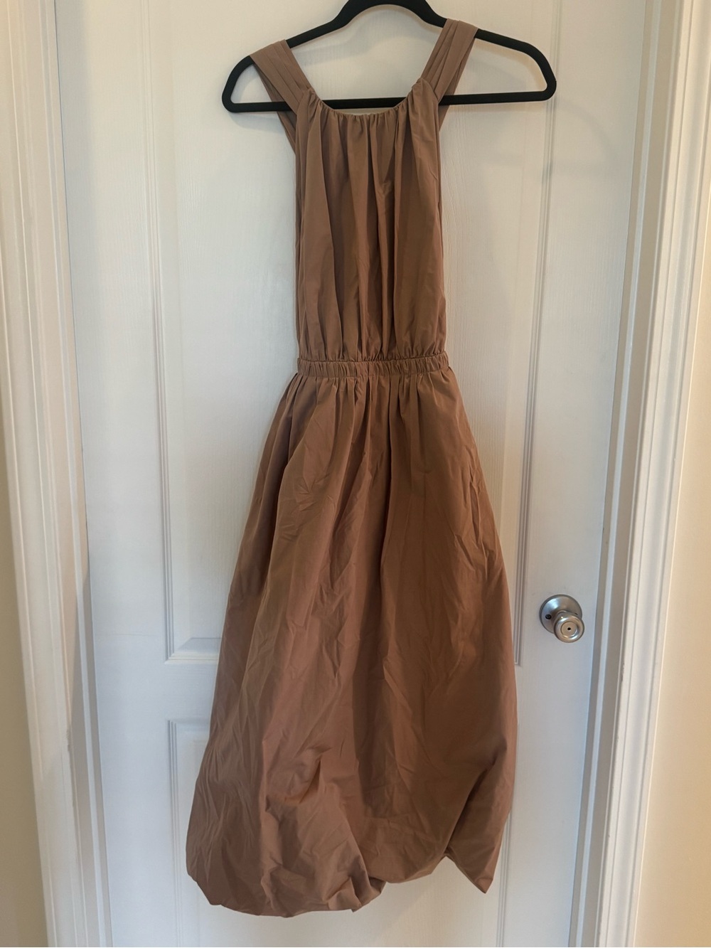 Ulla Johnson Camel Brown Midi Halter Dress